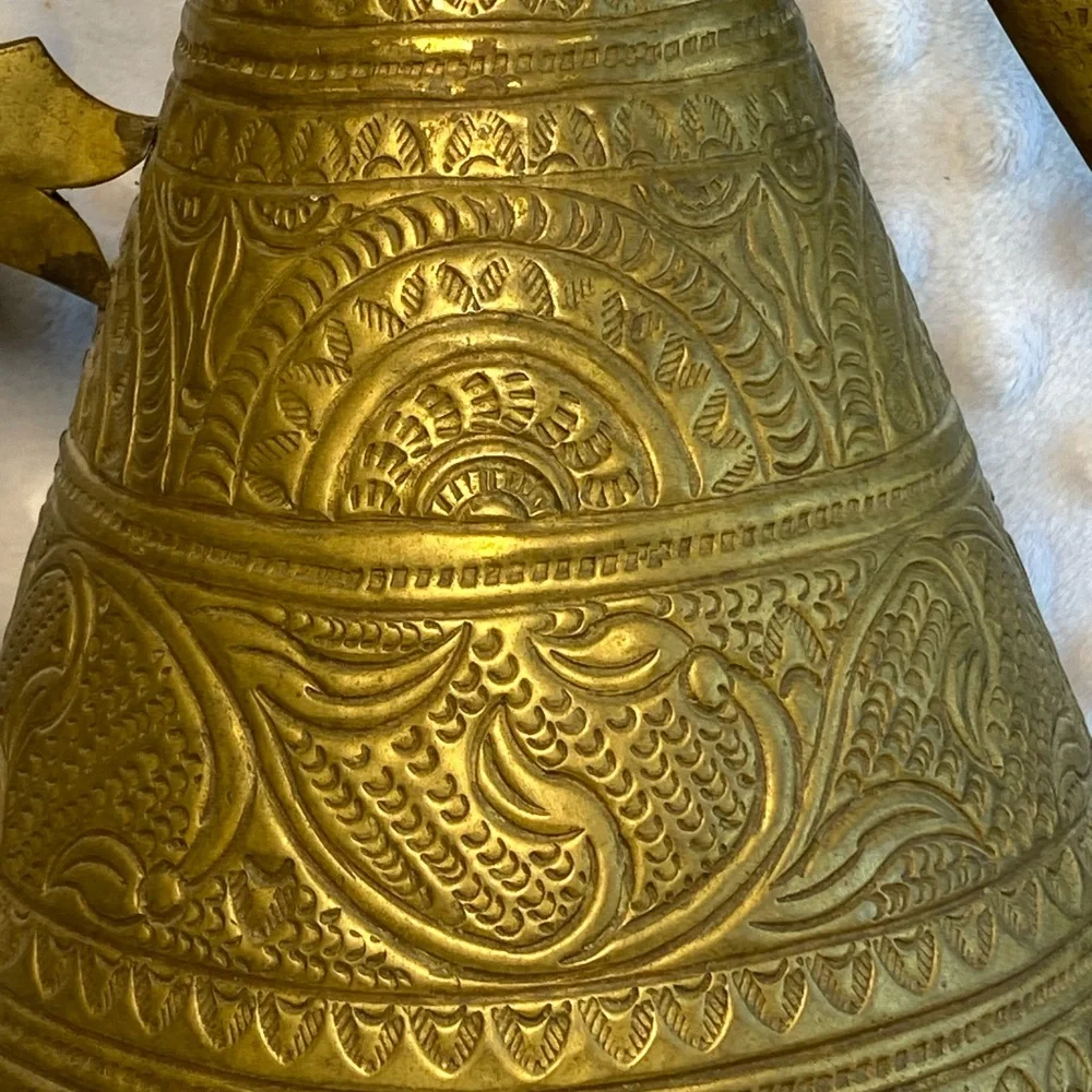 Vintage Brass Ewer/Pitcher - Picture 2 of 8